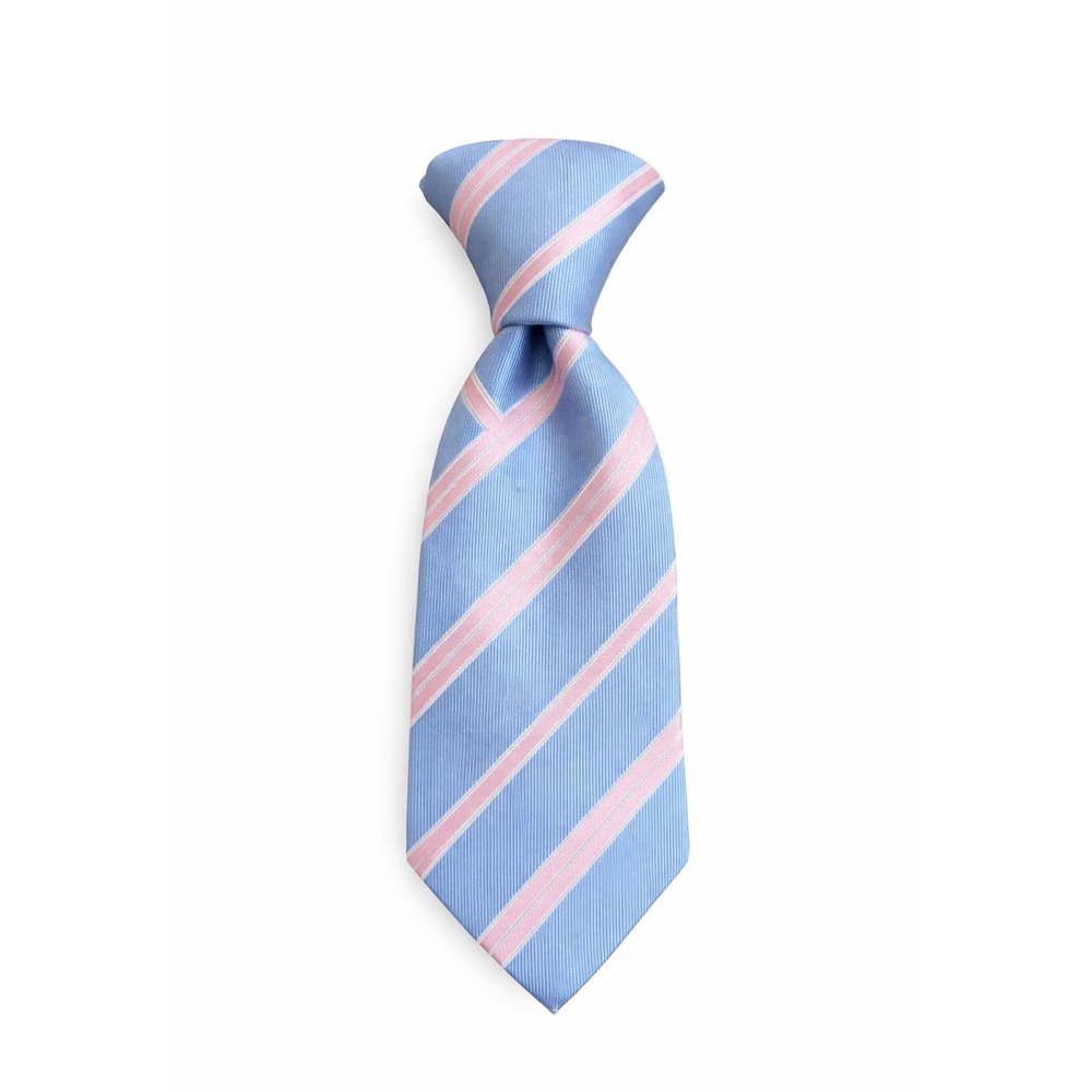 Versace Men's Silk Blue Pink Stripe Classic‎ Necktie